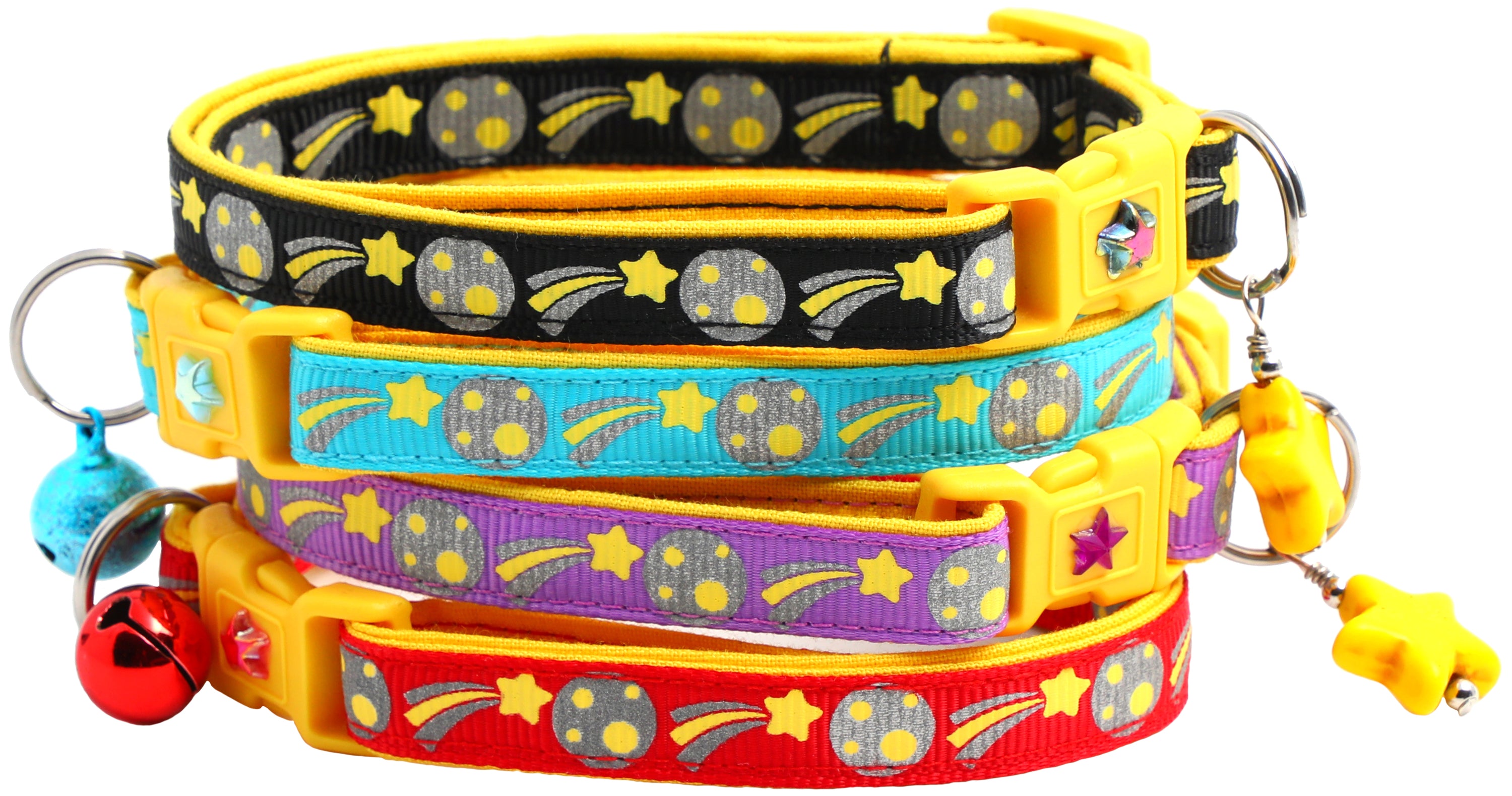 Main Shooting Stars Reflective Cat Collar image